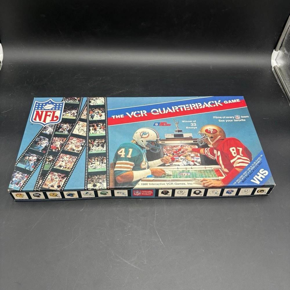 Vtg NFL Films The VCR Quarterback Game Football 1986 Looks new & Complete